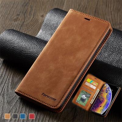 China Ultra Thin Shockproof Suede Leather Wallet Case For iPhone 13 12 11 pro Max Mini XR XS 8 7 6s 6 plus SE Flip Cover Strong Magnet 2020 for sale