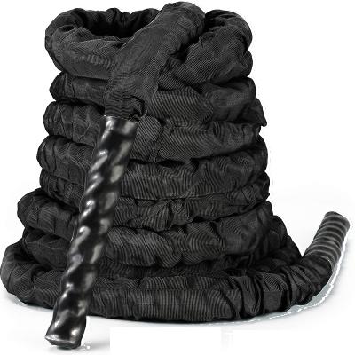 China Home Use 15M*50mm Heavy Weighted Battle Rope Workout Equipment Training Rope Wrestling Rope for sale