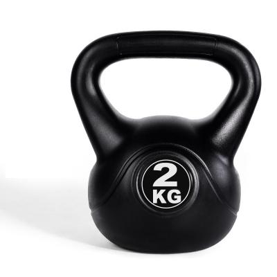 China Home Use 2KG Kettlebell Body Shaping Equipment Unisex Cement Kettlebell Strength Sand Filled Training Equipment for sale