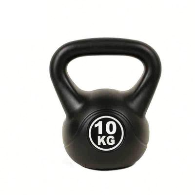 China Home Use 10KG Customized Unisex Kettlebell Body Shaping Sand Filled Cement Kettle Bell Strength Training Equipment for sale