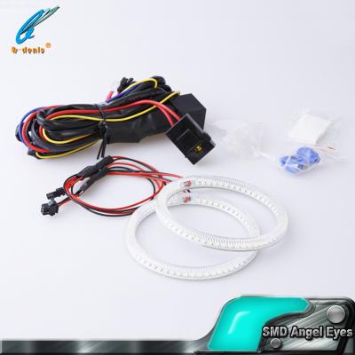 China SMD3528 plastic white angel eyes for Mercedes Benz led angel eyes headlight for sale