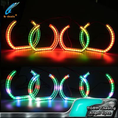 China RGBW Sequential Chasing Crystal Angel Eyes LED Halo Rings For BMW E90 E92 F30 RGBW Crystal Angel Eyes for sale