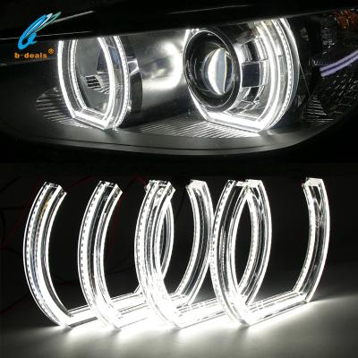 China Super Bright For BMW X6 E71 E72 X6M 2008~2014 Xenon Headlight Flat Bottom Crystal Angel Eyes White for sale