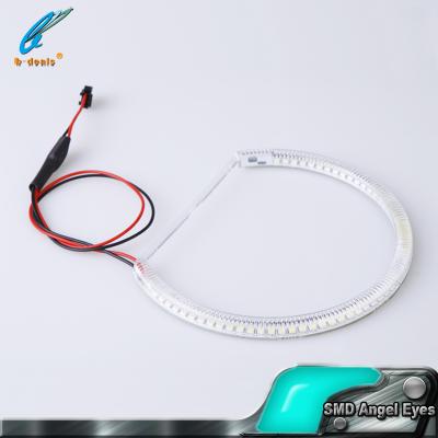 China Super Bright 131mm E36 E39 E46 Xenon White LED SMD Angel Eyes Kit For BMW for sale