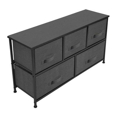 China Modern Large Capacity Organizer Underwear Storage Drawers Fabric Bedside Cabinet Makeups Table Dresser for sale