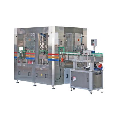 China Automatic PET Food Tin Can Filling Sealing Machine Aluminum For Carbonated Drink Juice Soda Water Soft Drink Beer for sale