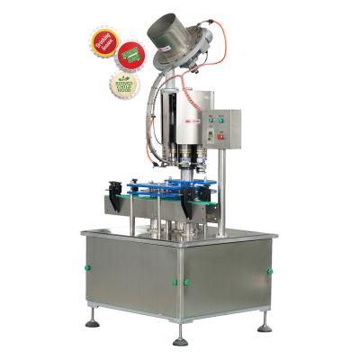 China Food Glass Bottle Automatic Crown Caps Capping Machine / Beer Bottle Cap Sealing Machine for sale