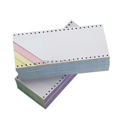 China Continuous Listing Paper Office Printing Carbonless Copy Paper 9 5x5 5 OEM Blue White Green Light Yellow 9.5X11 9.5X5.5 6 Ply Pink Custom Set for sale