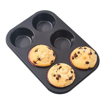 China Viable Cheap Factory Price Mini Black 6 Cup Carbon Steel Bread Plate Cake Baking Oven Made In China Low Price for sale