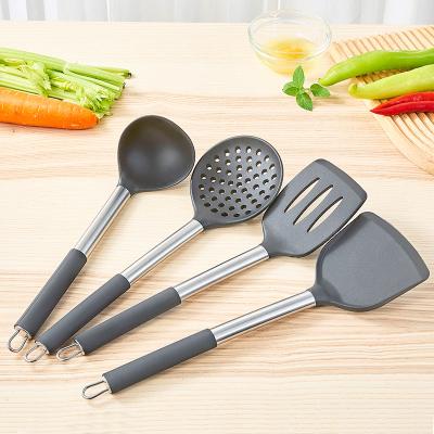 China Sustainable 4 Pieces In 1 Set Silicone Kitchen Tools Utensils Household Food Grade Baking Tools Cookware Kit for sale