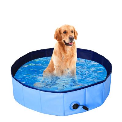 China Customized Foldable Inflatable Pet Swimming Pool PVC Dog Grooming Tub Hot Sale Portable Dog Swimming Pools for sale