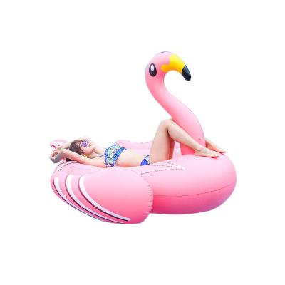 China 2022 New Water Games Inflatable Flamingo Float Swimming Mat Swimming Pool Floating Mat Floating Row For Adults for sale