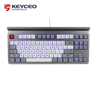 China PBTNew Product 87 Mechanical Mini BT RGB Key Cable OEM Mechanical Keyboard Players Rechargeable and Portable Gaming PC Keyboard for sale