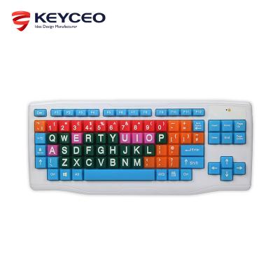 China Colorful Anti-ghosting 88 Soft Keys With Hot Selling Kids Plug & Play Keyboard New Design Ergonomic Waterproof Big Keys Colors for sale