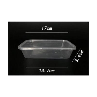 China Disposable Lunch Box Plastic Disposable Rice Container Food Microwave Takeout Box for sale