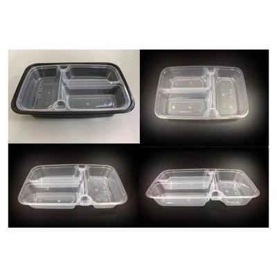 China New Arrival Disposable Folding Disposable Box Food Packaging Container Thermo Plastic Take Out Boxes for sale