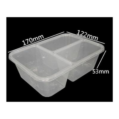 China 3 Compartment Disposable Food Container Hot Selling Plastic Disposable Custom Take-Out Box for sale