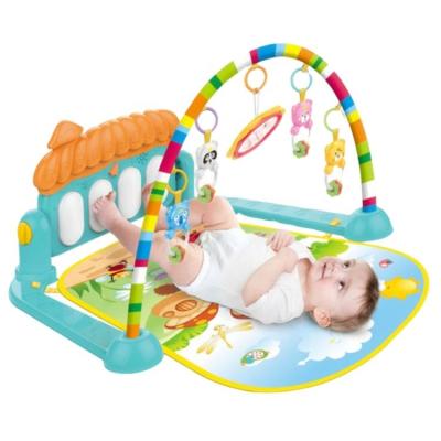 China Baby Educational Musical Game Toy Kick N Sleep Gym Activity Crawling Piano Play Mat For Infant Baby Piano Fitness Support for sale