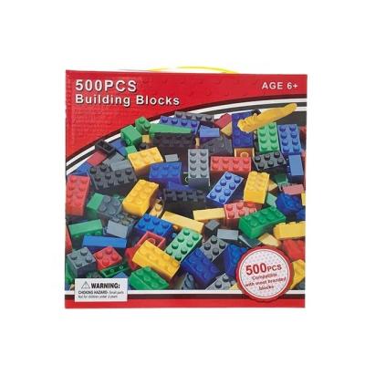 China Construction Toy Wholesale Amazon Hot Selling 500pcs Mini Building Blocks For Children Small Particles Block Set Toys Stem Educational for sale