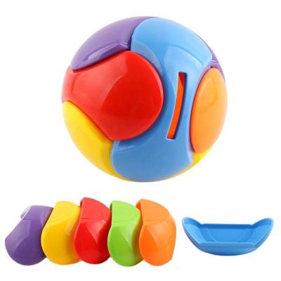 China Wholesale Plastic Magic Assembly Rainbow Ball Moving Person Piggy Bank Toys For Kids Adults Relaxing Puzzle Ball for sale