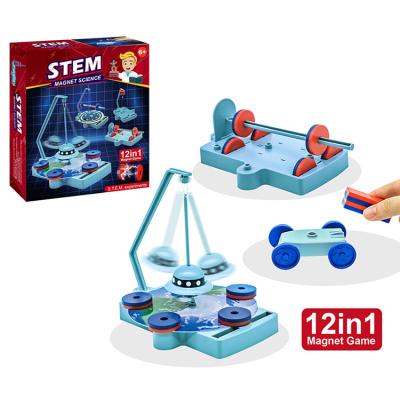 China Magnet Educational Explanation Toy Kit STEM Science Magnetic Experiment Learning Preschool Toys 18*14*20cm for sale