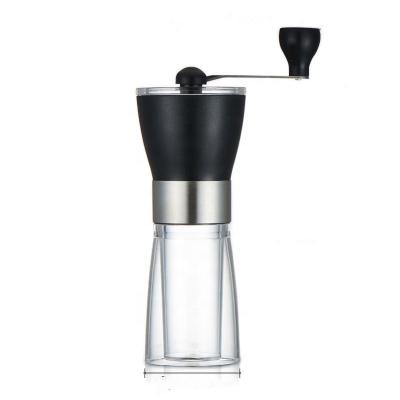 China Hotel Manual Coffee Grinder Portable Hand Coffee Bean Mill with Adjustable Ceramic Core for sale