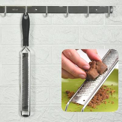 China Viable lemon zester cheese grater with TPR handle for sale