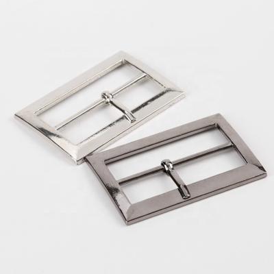 China Workable Single Belt Buckle Square Center Fork Bar Buckles Purse Making Accessories for sale