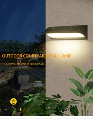 China Modern Style Led Outdoor Garden Motion Sensor Courtyard Wall Light for sale