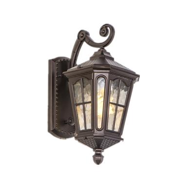 China Antique Style European Classic Lantern Shape Exterior Wall Lamp Outdoor Lighting With ETL CE for sale