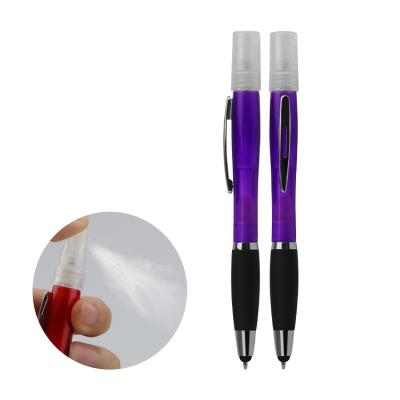 China office & 2020 School Pen New Arrival Plastic Stylus Pen With Hand Sanitizer Spray Bottle 3ml for sale