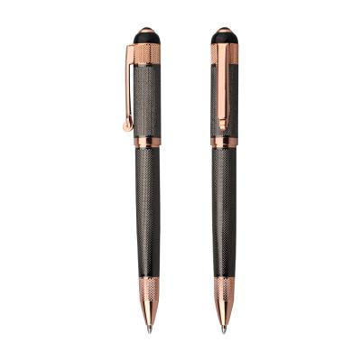 China office & School Pen Premium Gift Good Quality Custom Logo Metal Pen Rose Gold Ball Pen With Logo for sale