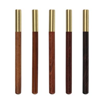 China office & Roll Pen Elegant Business Gift Wood School Pen Brass Sandal Wood Signature School Pens with Custom Logo for sale