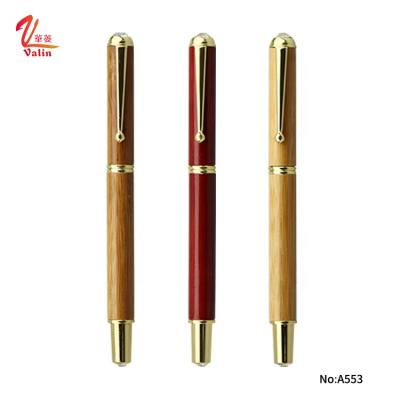 China office & School Pen New Top Logo Business Gift Crystal Metal Crystal Wood Pen Customized Wooden Pen for sale