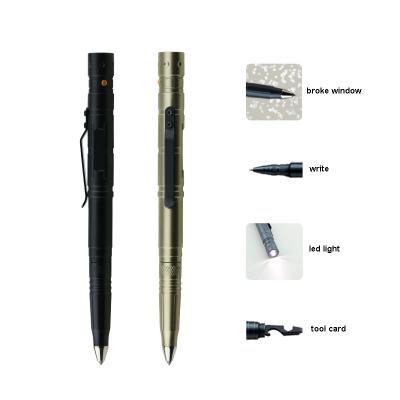 China office & School Pen Amazon best selling product engrave logo pen self-defense multifunctional pen tactical pen with flashlight for sale