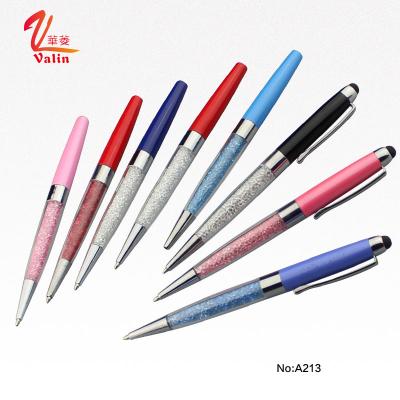 China office & School Pen Novelty Design Crystal Glass Pens Stylus With Custom Logo for sale