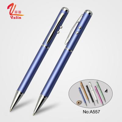 China office & Multi Functional School Pen Laser Pointer Pen Metal Ballpoint Pen With Customized Logo Laser Light Led Pen For Gift for sale