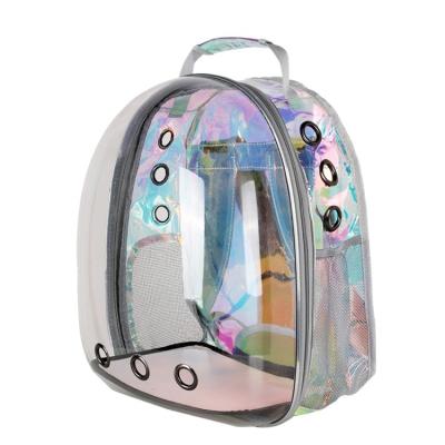 China Viable Cat Bag Pet Backpack Outside Bag Portable Transparent Cat Bag Capsule Space Backpack Breathable Pet Carrier Bag for sale