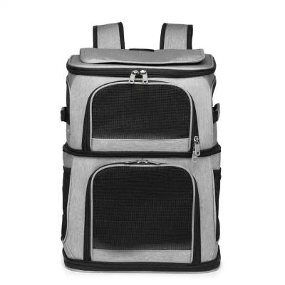 China Viable Running Cat Carrier For Two Cats Hot Selling Large Pet Carrier Backpack Large Cat Carrier for sale