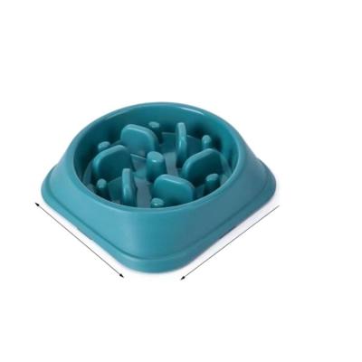 China Sustainable Durable Non-slip PP Pet Eating Bowl Slow Feeder Dog Slow Food Bowl for sale