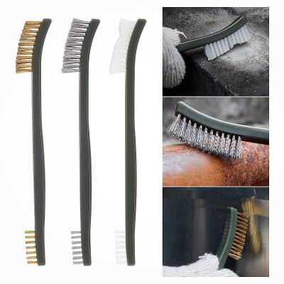 China Brass Wire Set Rust Metal Cleaning Kit Nylon Brush Set for sale