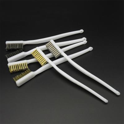 China Industrial cleaning brush Wire brush car polishing rust removal small detailing brush à venda