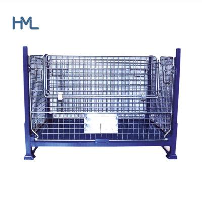 China Customized Large Collapsible Mild Steel Wire Mesh Container for sale