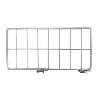 China Corrosion Protection Custom Galvanized Steel Vertical Removable Snap In Wire Divider For Wire Platform for sale