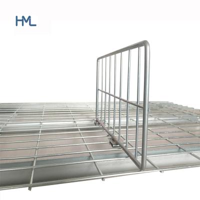 China Anti-Corrosion Warehouse Galvanized Steel Metal Shelf Rack Wire Mesh Dividers For Platform for sale