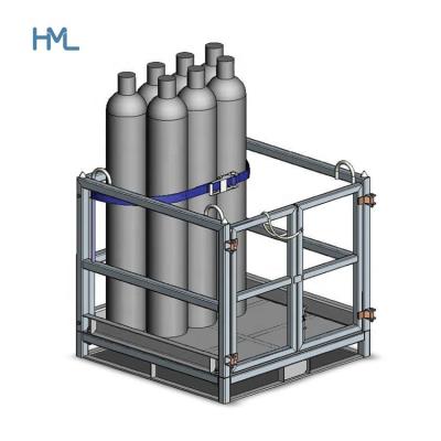 China Mild Welding Galvanized Steel Q235 Gas Cylinder Storage Galvanized Heavy Duty Galvanized Stillage for sale