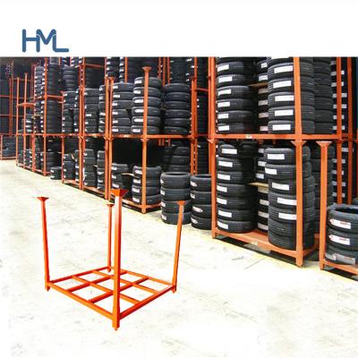 China High Quality Corrosion Protection China Metal Tire Pallet Rack With Posts for sale