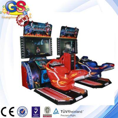 China 3D 5D Coin Operated car racing game machine, car racing two player arcade game machine for sale