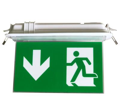 China Energy Saving LED Rechargeable Emergency Exit Sign Ni-Cd Battery Emergency Exit Light for sale