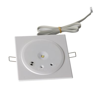 China O teto da emergência do diodo emissor de luz do botão de teste IP20 Recessed a bateria 3W recarregável de Downlight à venda